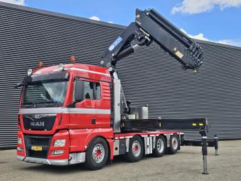 TGX 37.480 8x2-6 / HMF 85 t/m CRANE / KRAN